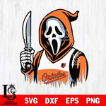 Baltimore Orioles Ghostface 6 Svg Eps Dxf Png File, Digital Download, Instant Download