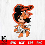 Baltimore Orioles Glamorous Minnie Svg Eps Dxf Png File, Digital Download, Instant Download