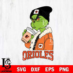 Baltimore Orioles Grinch Bougie Football Svg Eps Dxf Png File, Digital Download, Instant Download