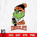 Baltimore Orioles Grinch Bougie Leopard Svg Eps Dxf Png File, Digital Download, Instant Download