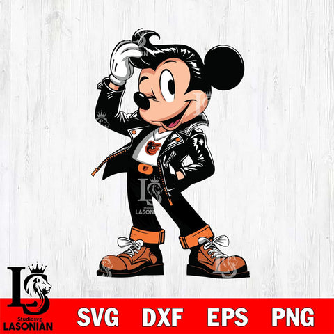 Baltimore Orioles Handsome Mickey Mouse Svg Eps Dxf Png File, Digital Download, Instant Download