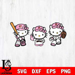 Baltimore Orioles Hello Kitty Pink Baseball 12 Svg Eps Dxf Png File, MLB svg, Digital Download, Instant Download