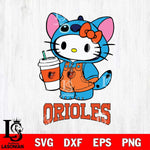 Baltimore Orioles Hello Kitty Stitch Svg Eps Dxf Png File, MLB svg, Digital Download, Instant Download