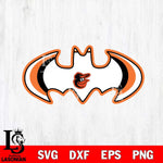 Baltimore Orioles Logo Batman MLB Svg Eps Dxf Png File,MLB File Cut ,Baseball Digital Download , Instant Download, Cut Svg Files