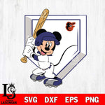 Baltimore Orioles Mickey 2 Svg Eps Dxf Png File, Digital Download, Instant Download