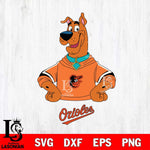 Baltimore Orioles Scooby Svg Eps Dxf Png File,MLB File Cut ,Baseball Digital Download , Instant Download, Cut Svg Files