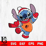 Baltimore Orioles Stitch Disney Christmas SVG DXF EPS PNG file, Cut file cricut, Instant Download