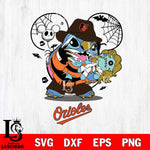 Baltimore Orioles Stitch Freddy Krueger Halloween Svg Eps Dxf Png File, Digital Download, Instant Download