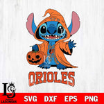 Baltimore Orioles Stitch Horror Svg Eps Dxf Png File, MLB svg, Digital Download, Instant Download