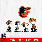 Baltimore Orioles snoopy Svg Eps Dxf Png File, Digital Download, Instant Download