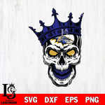 Baltimore Ravens Badass king Skull SVG