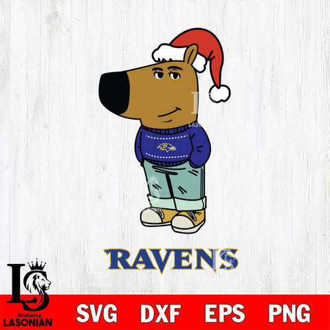 Baltimore Ravens Chill Guy Christmas Svg Eps Dxf Png File,NFL Svg Files,Christmas svg ,Digital Download ,Instant Download