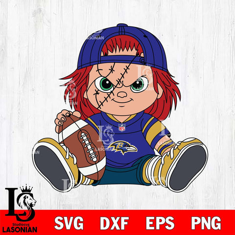 Baltimore Ravens Chucky Horror 11 Svg Eps Dxf Png File, NFL svg, Digital Download, Instant Download