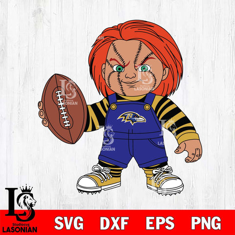 Baltimore Ravens Chucky Horror 12 Svg Eps Dxf Png File, NFL svg, Digital Download, Instant Download