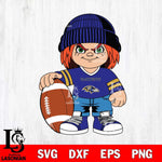 Baltimore Ravens Chucky Horror 4 Svg Eps Dxf Png File, NFL svg, Digital Download, Instant Download