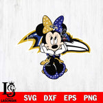 Baltimore Ravens Cute Minnie Mouse