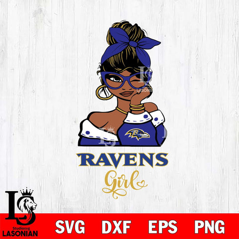 Baltimore Ravens Fan Girl Svg Eps Dxf Png File, Digital Download, Instant Download