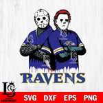 Baltimore Ravens Jason Voorhees 8 Svg Eps Dxf Png File, Digital Download