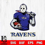 Baltimore Ravens Jason Voorhees 9 Svg Eps Dxf Png File, Digital Download