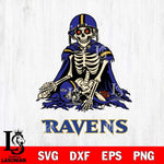 Baltimore Ravens Skeleton Football 3 Svg Eps Dxf Png File, Digital Download