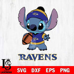 Baltimore Ravens Stitch Disney, Svg Eps Dxf Png File, Digital Download