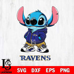 Baltimore Ravens Stitch Disney NFL Svg Eps Dxf Png File, Digital Download, Instant Download