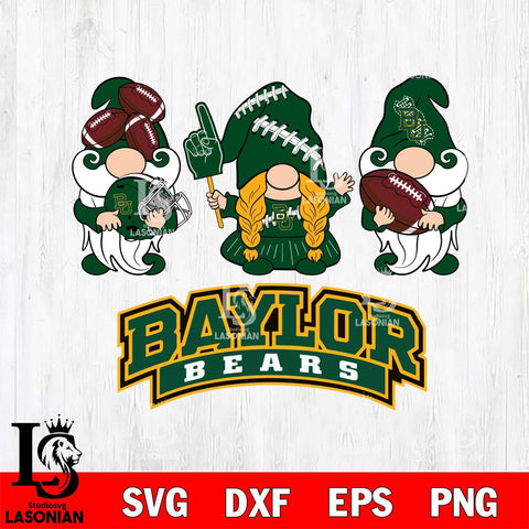 Baylor Bears 3 Gnomes Football Svg Eps Dxf Png File, Digital Download, Instant Download