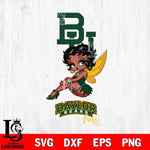 Baylor Bears Beauty Black Fairy Betty Boop, Svg Eps Dxf Png File, Digital Download