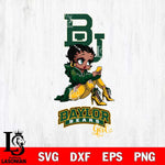 Baylor Bears Beauty Black Fan Girl Football, Svg Eps Dxf Png File, Digital Download