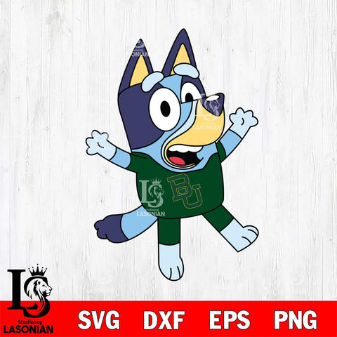 Baylor Bears Bluey 3 Svg Eps Dxf Png File, Digital Download, Instant Download