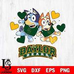 Baylor Bears Bluey & Bingo 10 Svg Eps Dxf Png File, NCAA svg, Digital Download, Instant Download