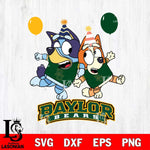 Baylor Bears Bluey & Bingo 2 Svg Eps Dxf Png File, NCAA svg, Digital Download, Instant Download