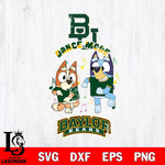 Baylor Bears Bluey Bingo Dance Mode Svg Eps Dxf Png File, NCAA svg, Digital Download, Instant Download