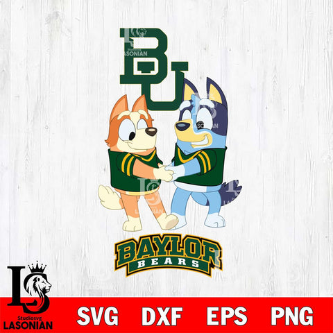 Baylor Bears Bluey Chilli Dance Svg Eps Dxf Png File, Digital Download, Instant Download