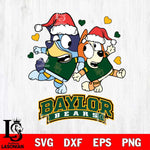 Baylor Bears Bluey Christmas NFL Svg Eps Dxf Png File, Digital Download