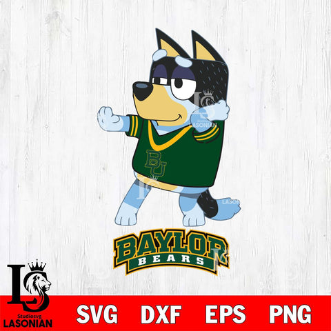 Baylor Bears Bluey Dad Dance Svg Eps Dxf Png File, Digital Download, Instant Download