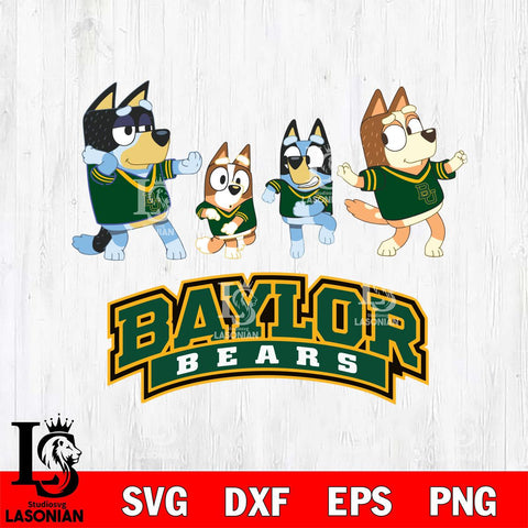 Baylor Bears Bluey Dance Mode Squats Svg Eps Dxf Png File, Digital Download, Instant Download