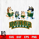 Baylor Bears Bluey Dance Squats Svg Eps Dxf Png File, Digital Download, Instant Download