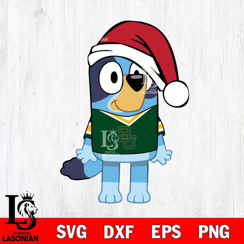 Baylor Bears Bluey Dog Christmas Svg Eps Dxf Png File, Digital Download, Instant Download