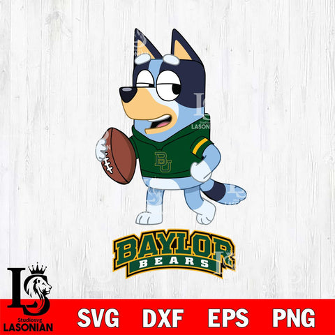 Baylor Bears Bluey Football Sport Svg Eps Dxf Png File, Digital Download ,Instant Download, Cricut File