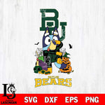 Baylor Bears Bluey Halloween NCAA 2 Svg Eps Dxf Png File, Digital Download, Instant Download