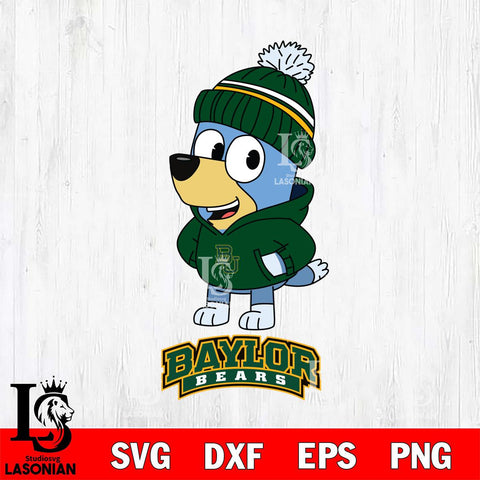 Baylor Bears Bluey Hoodie Sport Svg Eps Dxf Png File, Digital Download ,Instant Download, Cricut File