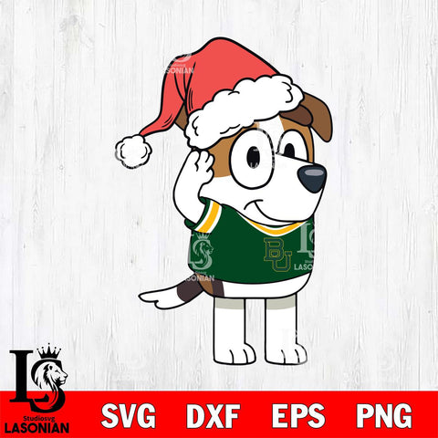 Baylor Bears Bluey Jack Christmas Svg Eps Dxf Png File, Digital Download, Instant Download