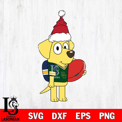 Baylor Bears Bluey Lucky Christmas Svg Eps Dxf Png File, Digital Download, Instant Download