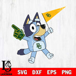 Baylor Bears Bluey flag Svg Eps Dxf Png File, Digital Download, Instant Download