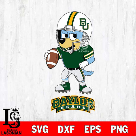 Baylor Bears Bluey rugby Svg Eps Dxf Png File, Digital Download ,Instant Download, Cricut File