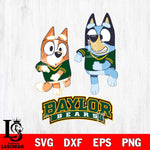 Baylor Bears Bluey with Chilli Dance Svg Eps Dxf Png File, Digital Download, Instant Download