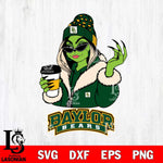 Baylor Bears Boujee Grinch Girls Christmas Cut Files Cricut, Svg Dxf Eps Png file, Digital download , Silhouette