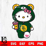 Baylor Bears Cute Hello Kitty Svg Eps Dxf Png File, Digital Download, Instant Download