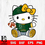 Baylor Bears Cute Hello Kitty Football 11 Svg Eps Dxf Png File, NCAA svg, Digital Download, Instant Download